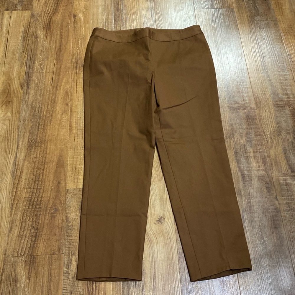 Carlisle brown dress pants with side zipper size 14